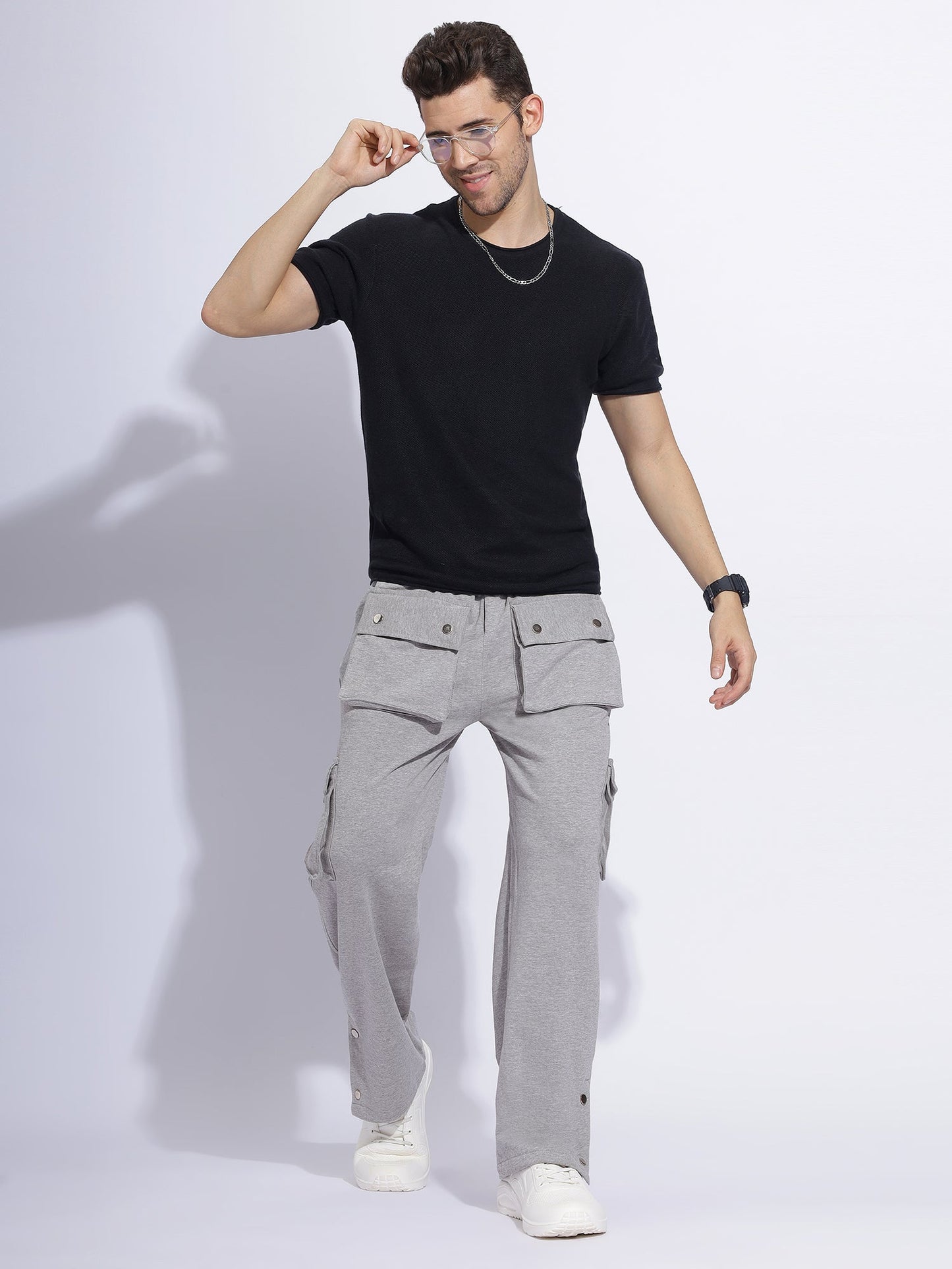 Baggy Fit Track Pants with Utility Pockets – Vintage Drip