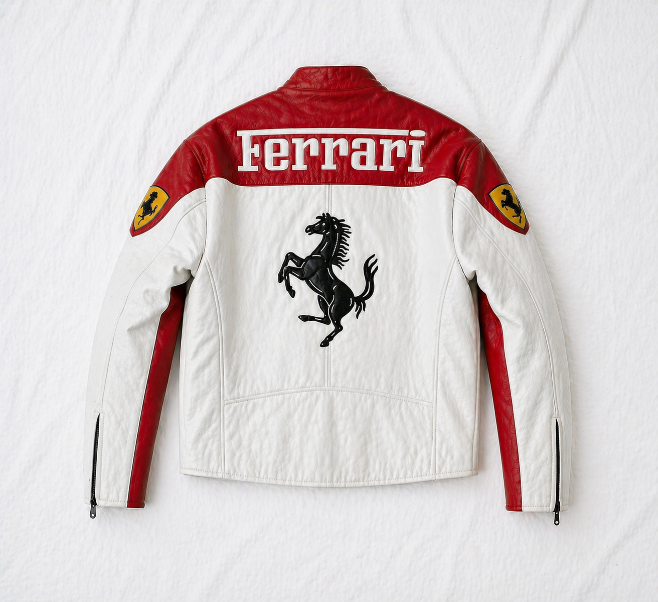 Ferrari Leather Street Racer Jacket | Clothifye