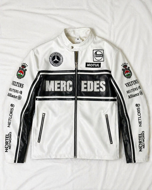 Mercedes Racing Leather Jacket – Unisex Premium Jacket
