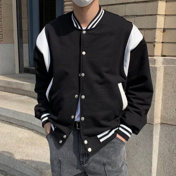 clothifye Classic Varsity Jacket – Retro Letterman Style Streetwear for Men & Women