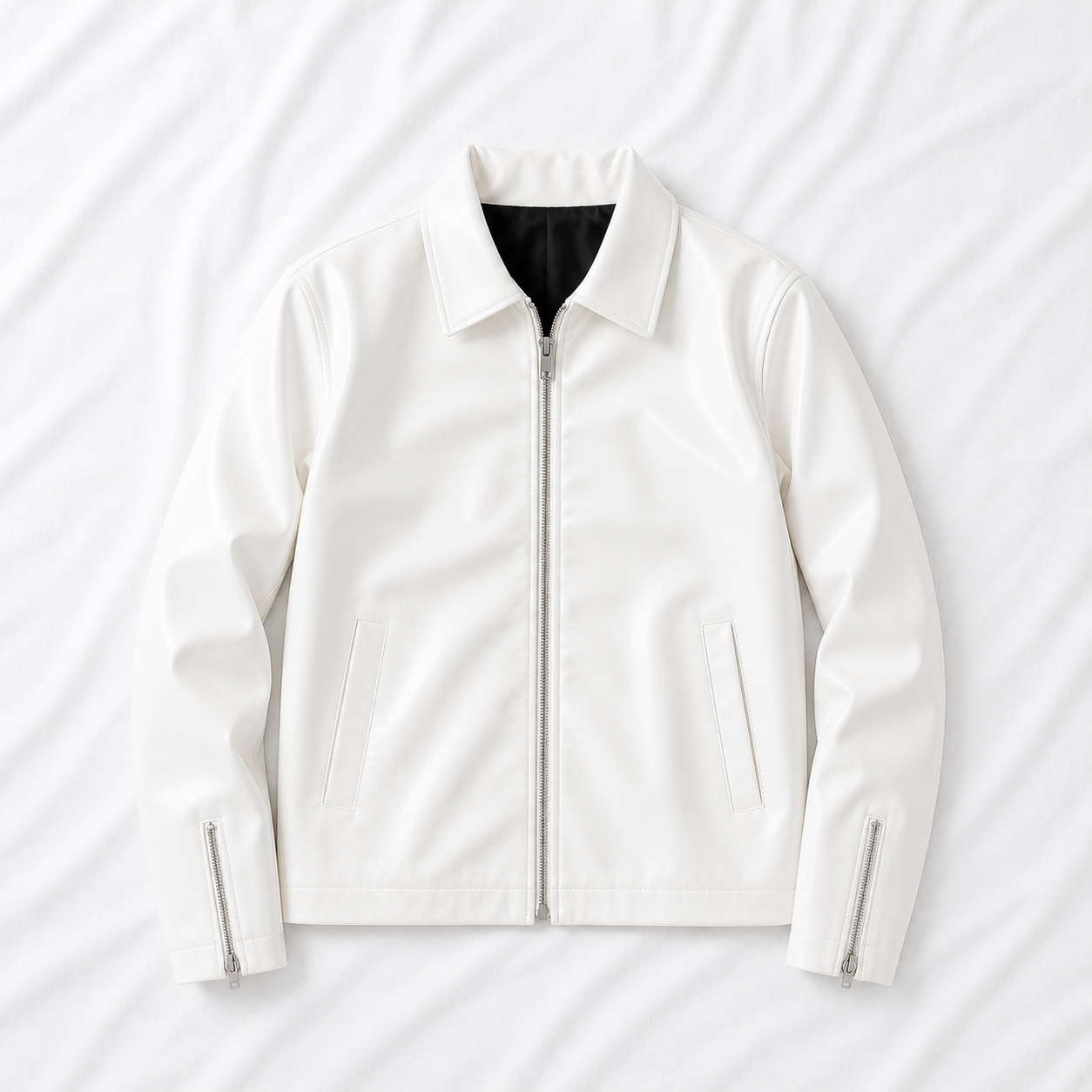 Boxy Fit Faux Leather Jacket – Trendy Unisex Streetwear India
