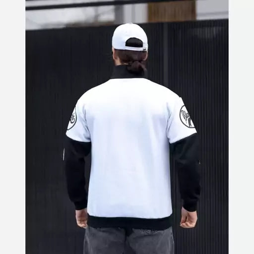 BlackAir Y2K Half Zip Sweatshirt – Streetwear Fashion with Retro Appeal