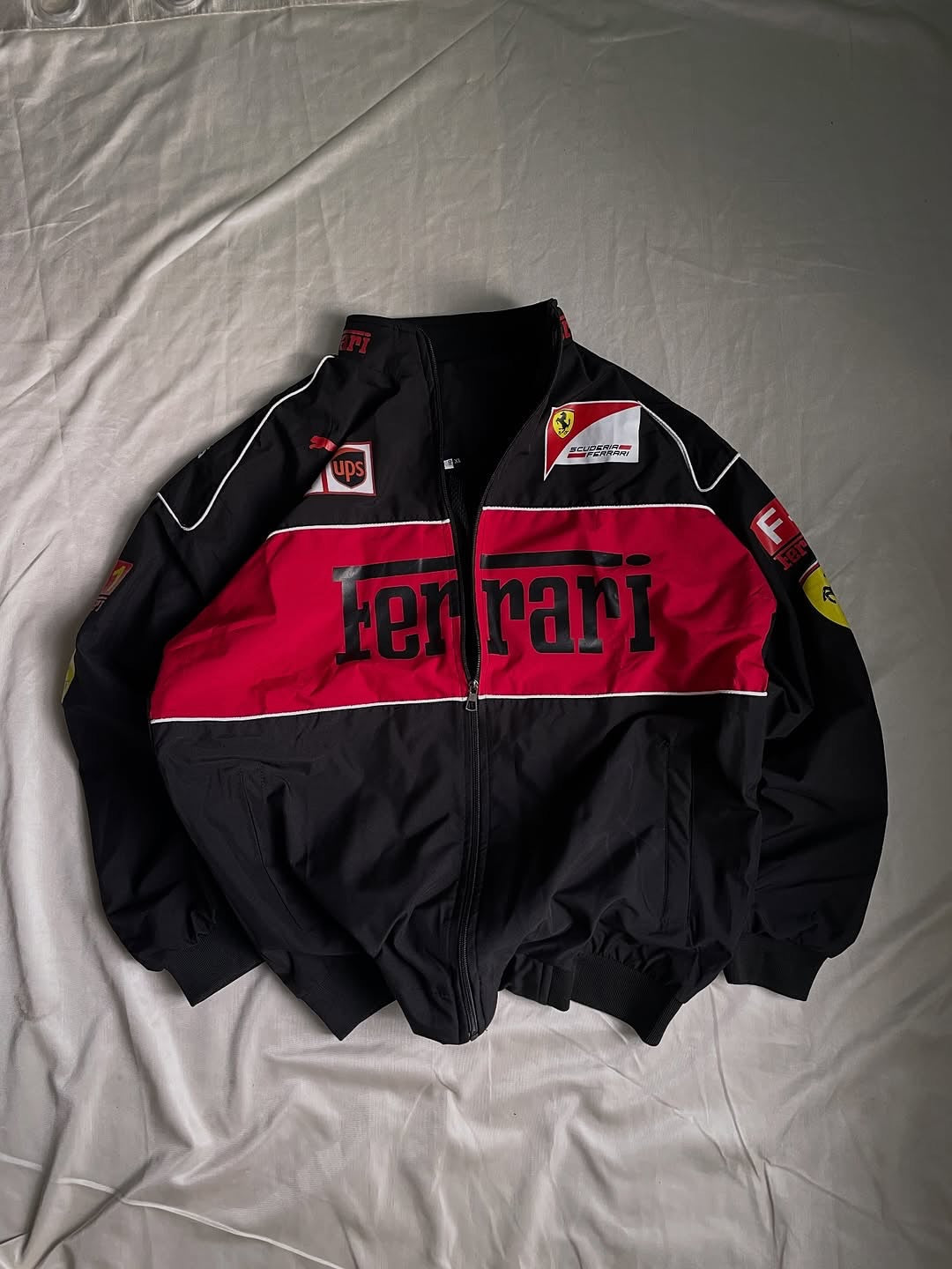 Black Ferrari Racing Jacket: Where Luxury Meets Motorsport